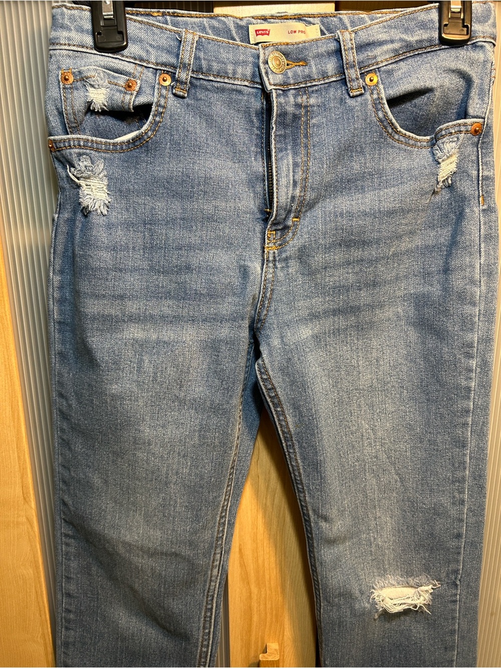 Levi's Light Wash Distressed Kids Jeans